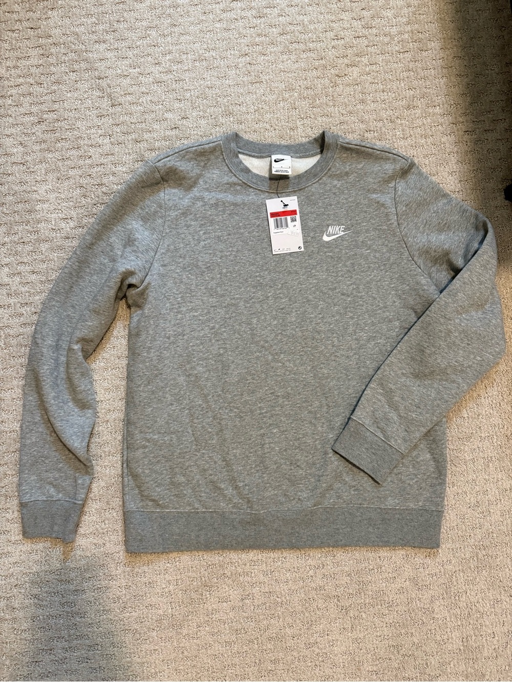 Nike women’s Heather Grey Crewneck Sweatshirt